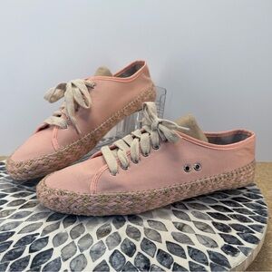 EMU Australia Agonis Pink canvas Espadrille Sneakers with Jute Midsole 11